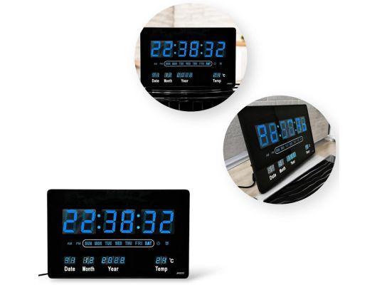 Zegar cyfrowy LED w kolorze niebieskim/20